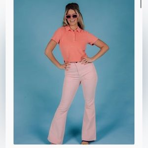 Hammies Corduroy Bell Bottoms - Pink -worn once- size 28
